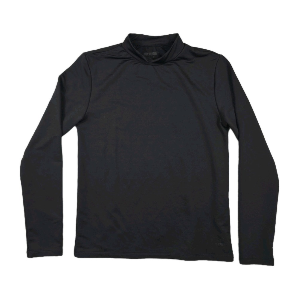 Wolverine Mens Black Mock Neck Long Sleeve Base Layer Top Size Small S/P